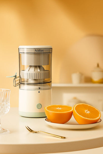 Manual Citrus Juicer & Squeezer – Portable Hand-Press Fruit Juicer With Built