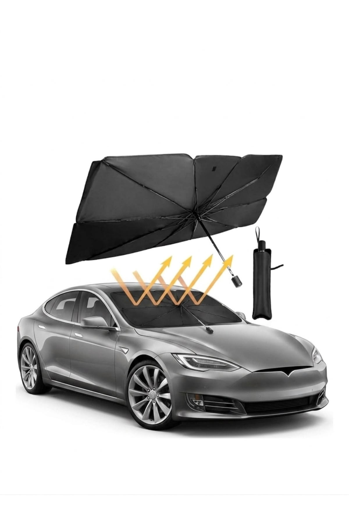 Premium Car Windshield Sun Shade Umbrella – Foldable UV Reflector & Heat Insulation Cover